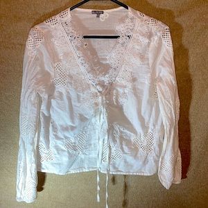 Women’s crop top white charlotte russe size large